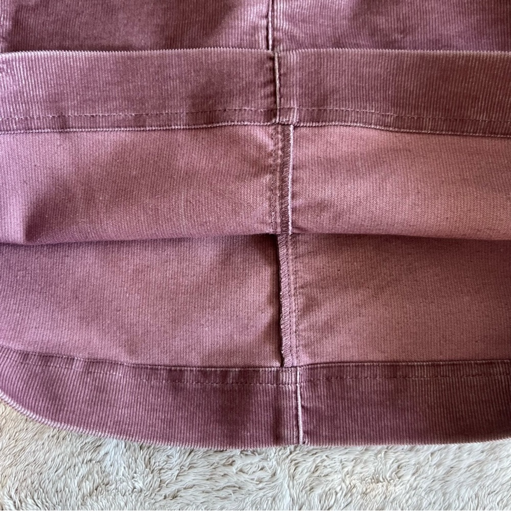 Athleta Ridge Corduroy Mini Skirt Lilac Purple Womens Size 2 - Picture 5 of 7